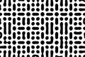 Turing ornament halftone puzzle pattern. reaction diffusion chain reaction Royalty Free Stock Photo