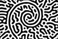 Turing ornament halftone puzzle pattern. retro grunge Royalty Free Stock Photo