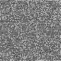 Turing pattern with black and white reaction diffusion lines Royalty Free Stock Photo