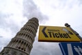 Turism in Italy, Pissa tower signs and posts