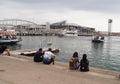 Barcelona naval tours boats Royalty Free Stock Photo