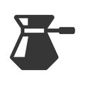 Turk coffee Cezve Icon on White Background. Vector