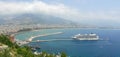 Turkey, Alanya - red tower and harbor