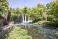 Turkey Antalya Duden Waterfall ladscape. Spring season