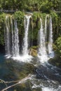 Turkey Antalya Duden Waterfall ladscape. Spring season Royalty Free Stock Photo