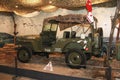 Turkey, Antalya, January 26, 2023. An old rare military car safari jeep