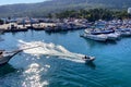 Turkey, Antalya, Many luxury yachts in harbor, Yachts and Boats in marina Royalty Free Stock Photo