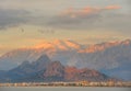 Turkey. Antalya. Mediterranean sea. Sunrise view Royalty Free Stock Photo