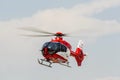 Turkey-Antalya 05.27.2021: Ministry of Health ambulance helicopter training flight study