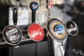 TURKEY, ANTALYA SEPTEMBER 10, 2021: Efes, bud, bomonti and Becks beer tap in a summer bar close-up