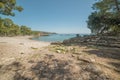 Turkey: beach next to ancient city of Phaselis Royalty Free Stock Photo