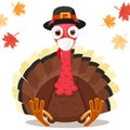 Turkey bird in a medical mask, coronavirus concept. Thanksgiving Day