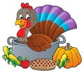 Turkey bird in pan theme image 3