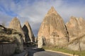 Turkey. Cappadocia. Fairy chimneys in Gereme Royalty Free Stock Photo