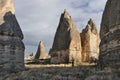 Turkey. Cappadocia. Fairy chimneys in Goreme Royalty Free Stock Photo