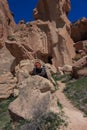 Turkey. Cappadocia. Lunar landscape. Cave. Goreme Open-Air Museum