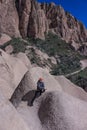 Turkey. Cappadocia. Lunar landscape. Cave