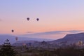 Turkey. Cappadocia. Morning. Sunrise. Balloons