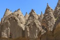 Turkey - Cappadocia - Zelve Valley rock formations Royalty Free Stock Photo