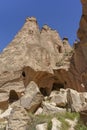 Turkey - Cappadocia - Zelve Valley rock formations Royalty Free Stock Photo