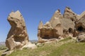 Turkey - Cappadocia - Zelve Valley rock formations Royalty Free Stock Photo