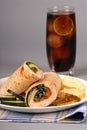 Turkey and cheese wrap