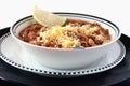 Turkey Chili with Cheese and Lime Royalty Free Stock Photo
