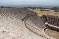 Roman antique amphitheater in Hierapolis, Turkey. Ancient ruins. Travel in Turkey. Royalty Free Stock Photo