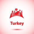 Turkey detailed silhouette.