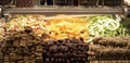 Turkey Dried fruit at Spice Market. Close up. Royalty Free Stock Photo