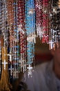 Turkey, Ephesus, Religious souvenirs at the House of the Virgin