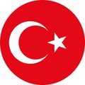 Turkey Flag Asia illustration vector eps