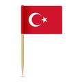 Turkey flag. Flag toothpick