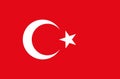 Turkey Flag. National turkish flag.