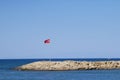 Turkey flag on sky background tourism travel