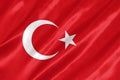 Turkey Flag Royalty Free Stock Photo