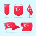 Turkey flags collection