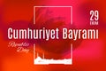 Turkey holiday Cumhuriyet Bayrami 29 Ekim Translation from Turkish