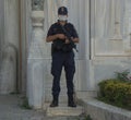 Turkey, Istanbul, Cankurtaran Mh., 34122 Fatih, Topkapi Palace, Gate of Salutation, honor guard at the entrance to the palace Royalty Free Stock Photo