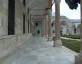 Turkey, Istanbul, Cankurtaran, Topkapi Palace, Fatih, Privy Chamber Chamber of the Sacred Relics, covered gallery with columns