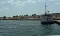 Turkey, Istanbul, ferry from the Kabatas Station to the Prince Islands, Buyukada island, view of the pier