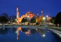 Turkey. Istanbul. The Hagia (Aya) Sophia at night Royalty Free Stock Photo