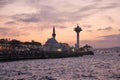 turkey istanbul 13 january 2024. Ortakoy Mosque and Bosphorus Bridge. Royalty Free Stock Photo