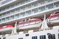 Turkey istanbul 19 june 2023.Cruise ship with the river pilots boat attached. Close up.