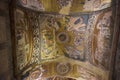 Murals under the dome in the Church of the Holy Savior Outside the Walls. Second name of it now is The Kariye Museum in Istanbul,