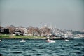 Old and ancient ottoman mosques Yeni Cami mosque in istanbul turkey