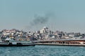 Old and ottoman yeni Cami mosque in istanbul turkey during morning