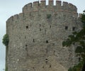 Turkey, Istanbul, Rumeli Hisari castle, view of the top of the Halil Pasha Tower Royalty Free Stock Photo