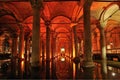 Turkey. Istanbul. Underground basilica cistern Royalty Free Stock Photo