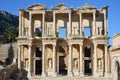 Turkey, Izmir, Bergama ancient greek column theatre